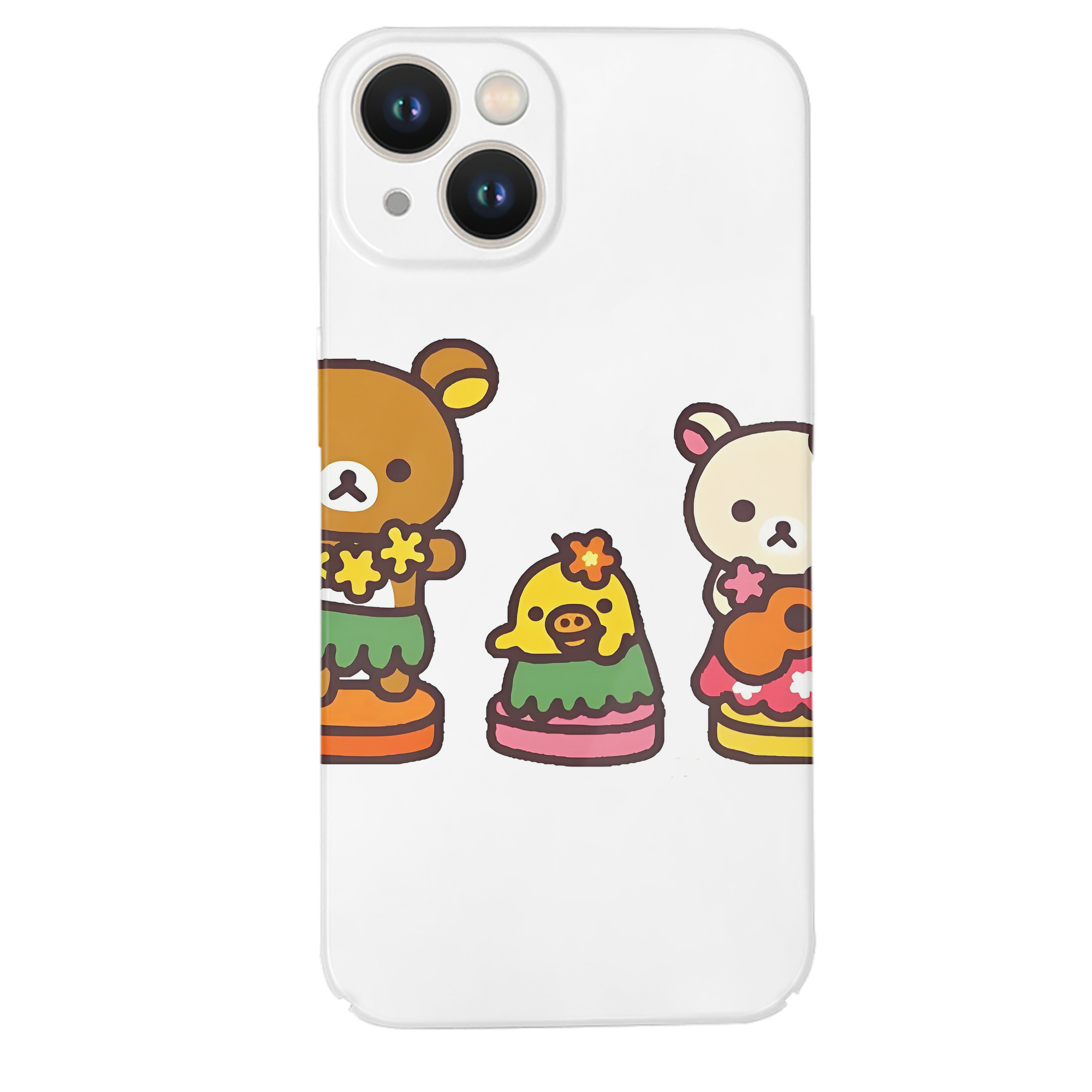 （画像用） リラックマ リラックマ キイロイトリ Rilakkuma Korilakkuma Kiiroitori 【iPhone 14シリーズ対応】ハードケース